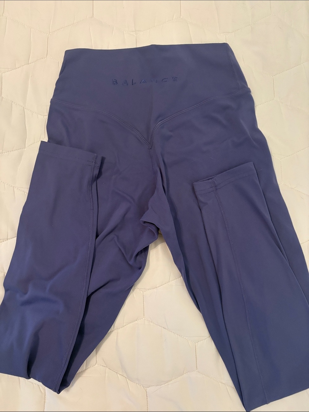 Balance Athletica High-Waist Leggings in Deep Purple